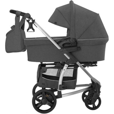 Универсальная детская коляска 2 в 1 с корзиной Carrello Vista CRL-6501/1 Serious Grey фото 1
