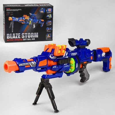 Іграшкова снайперська гвинтівка на м'яких кульках 71 см Blaze Storm Automatic Gun 10 кульок ZC 7090 фото 1