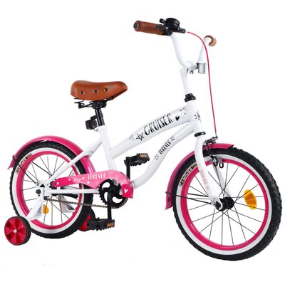 Велосипед дитячий двоколісний 16" TILLY CRUISER T-21632 white+crimson фото 1