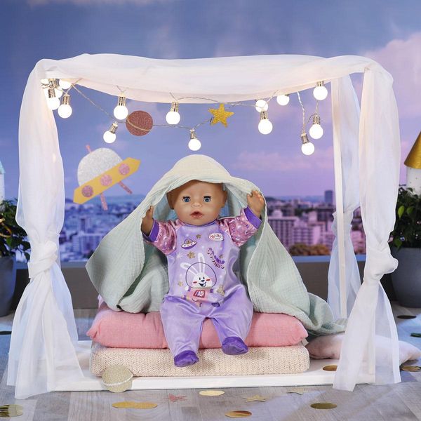 Ляльковий наряд BABY BORN серії "День Народження" - СВЯТКОВИЙ КОМБІНЕЗОН (на 43 cm, лавандовий) фото 4