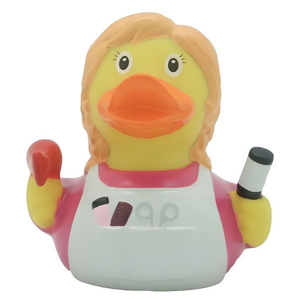 Стильная тематическая резиновая уточка FunnyDucks "Парикмахер" L2047 фото 4
