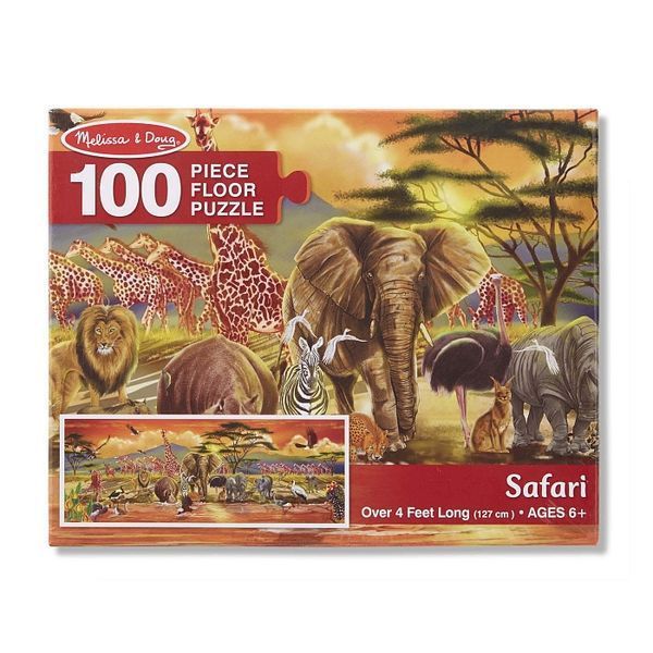 Мега - пазл гігант Melissa&Doug "Сафарі" 100 елементів 125 х 40 см MD12873 фото 4