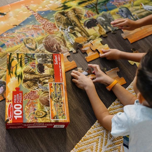 Мега - пазл гігант Melissa&Doug "Сафарі" 100 елементів 125 х 40 см MD12873 фото 5