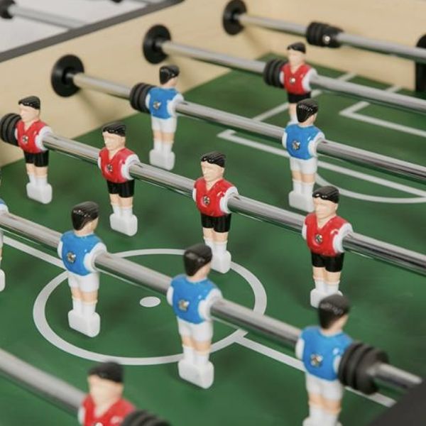 Игровой стол "Настольный футбол VALENCIA" на штангах со счетами деревянный с ножками 145х80 см фото 7