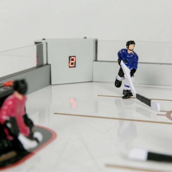 Игровой стол "Настольный хоккей СANADA" на рычагах со счетами деревянный 103х74 см фото 6