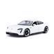 Колекційна модель автомобіля Bburago Porsche Taycan Turbo S, масштаб 1:24, білий 18-21098 фото 1