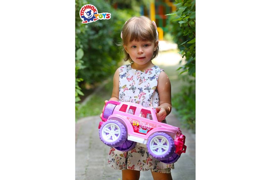 Іграшковий позашляховик ТехноК Luxury 38 см рожевий 4609 фото 3