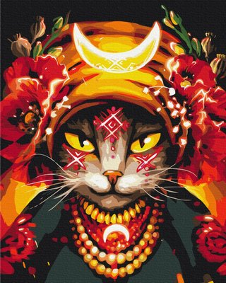 Картина по номерам BrushMe серии Патриот "Кошка Мольфарка ©Марианна Пащук" 40х50см BS53282 фото 1