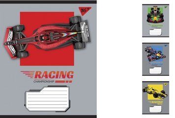 Набір учнівських зошитів Yes Racing championship формат А5, 18 арк. в лінійку 25 шт. 765860 фото 1
