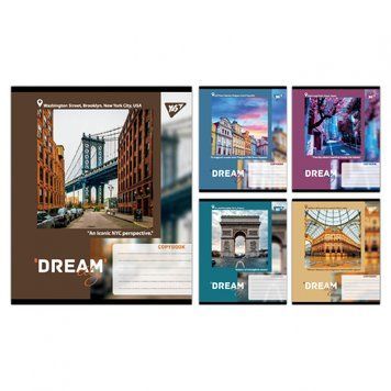 Набір учнівських зошитів Yes Dream City формат А5, 48 арк. в лінійку 10 шт. 767704 фото 1