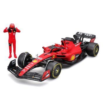 Колекційна модель Bburago Формула 1 Ferrari SF-23, з фігуркою, масштаб 1:24, червоний 18-26809 фото 1