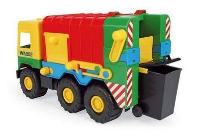 Іграшковий сміттєвоз Wader Middle truck 40 см жовтий 39224 фото 1