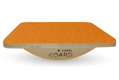 Деревянная балансировочная доска по Бильгоу без разметки SwaeyBoard оранжевая до 150 кг фото 1