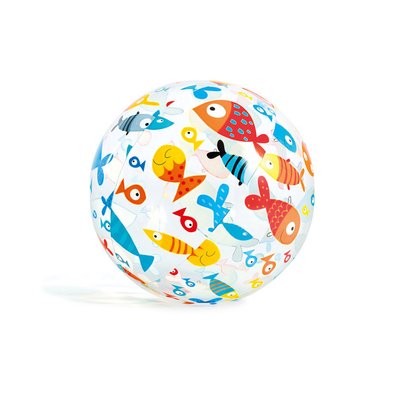 Надувной пляжный мяч для игр в воде Intex Рыбки 51 см 59040 фото 1