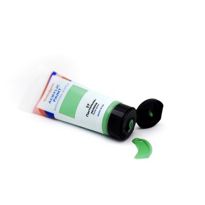 Художественная глянцевая акриловая краска BrushMe цвет "Пастельно-зеленая" 60 мл TBA60027 фото 1