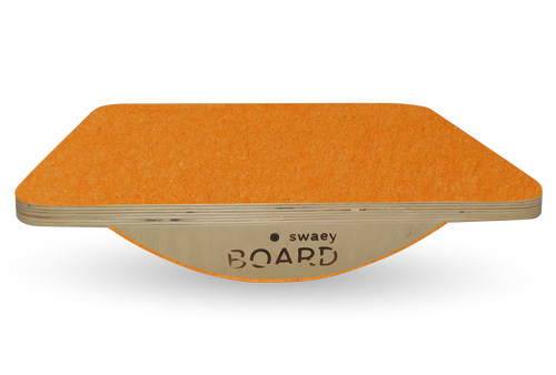 Деревянная балансировочная доска по Бильгоу без разметки SwaeyBoard оранжевая до 150 кг фото 1