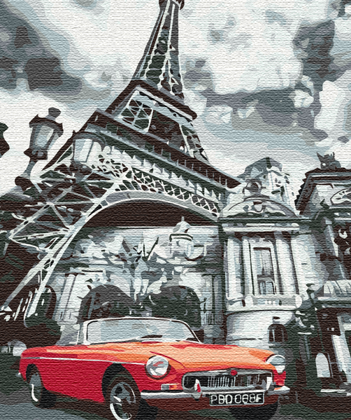 Картина за номерами BrushMe "Червоний колір Парижа" 40х50см BS51606 фото 1