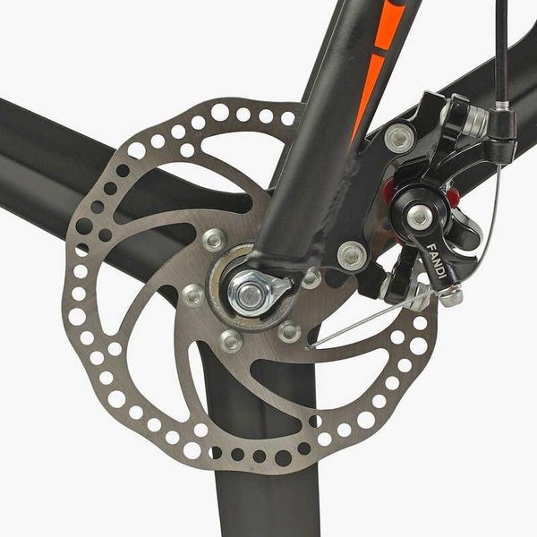 Велосипед подростковый двухколёсный 20" CORSO Revolt магниевая рама оранжевый фото 4