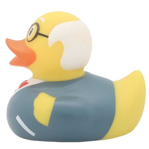 Стильная тематическая резиновая уточка FunnyDucks "Дедушка" L1901 фото 5
