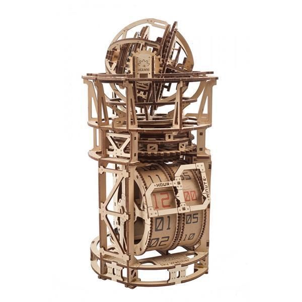3D конструктор механічний дерев'яний Ugears Астрономічний годинник з турбійоном 338 деталей 70162 фото 2