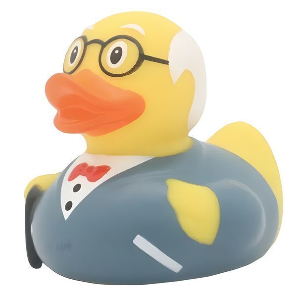 Стильная тематическая резиновая уточка FunnyDucks "Дедушка" L1901 фото 6
