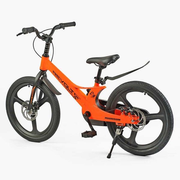 Велосипед подростковый двухколёсный 20" CORSO Revolt магниевая рама оранжевый фото 3