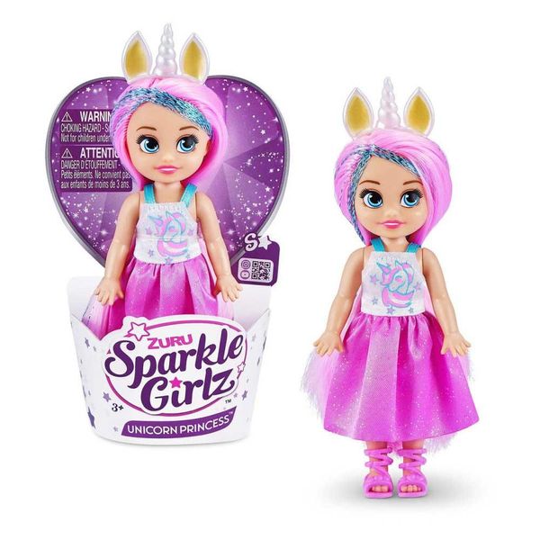 Кукла Sparkle Girls Радужный единорог Руби 12 см фото 2