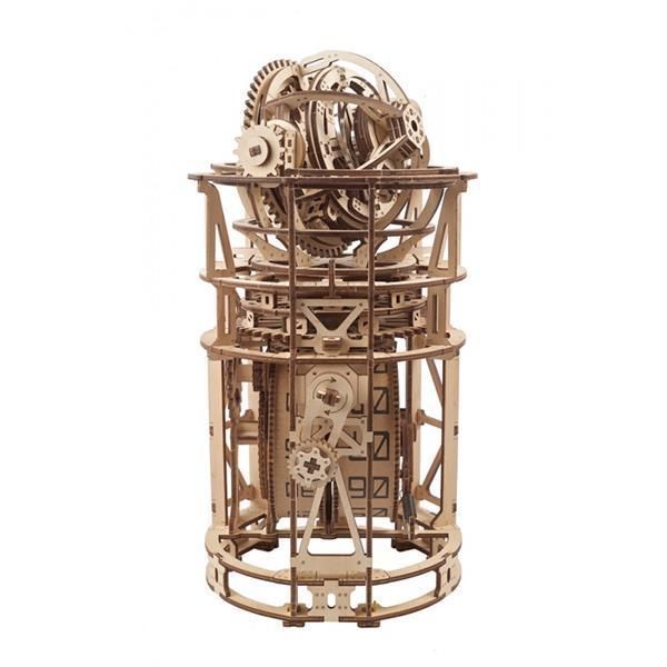 3D конструктор механічний дерев'яний Ugears Астрономічний годинник з турбійоном 338 деталей 70162 фото 4