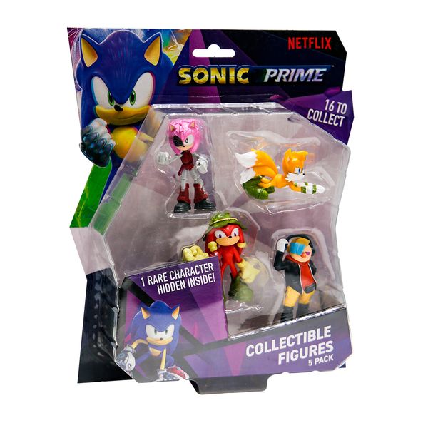 Набір ігрових фігурок Sonic Prime Пригоди Наклза 5 фігурок 6.5 см фото 2
