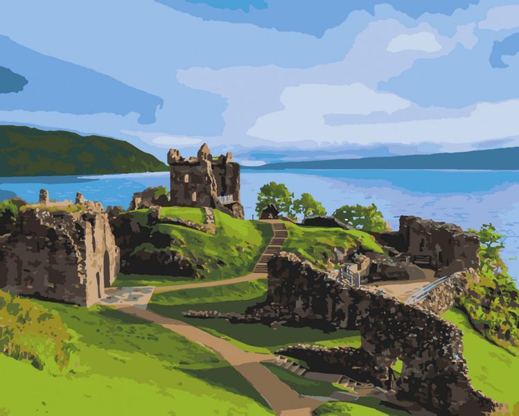 Картина за номерами Art Craft "Замок Аркарт. Шотландія" 38х50см 11217-AC фото 1