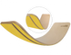 Деревянный рокерборд для детей и взрослых SwaeyBoard XL желтый с защитой пальцев до 150 кг фото 1
