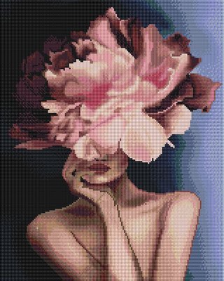 Алмазна мозаїка Brushme "Витончена квіточка" 40х50 см GF4803 фото 1