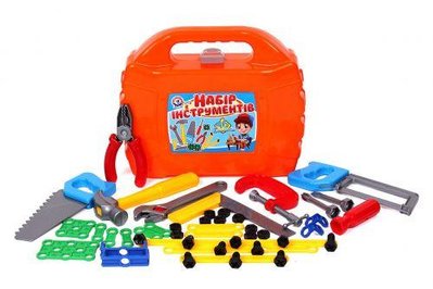 Детский набор инструментов в чемоданчике ТехноК 46 предметов 4388 фото 1
