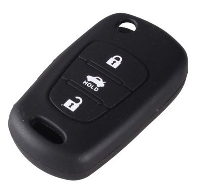 Силіконовий чохол для ключа запалювання авто Hyundai (Хюндай) чорний фото 1