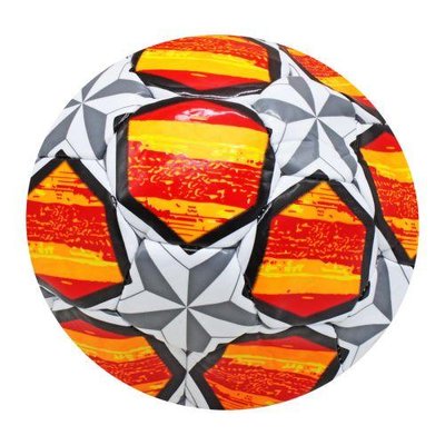 Футбольный мяч №5 Meik Stars PVC диаметр 21 см оранжевый FB2337 фото 1