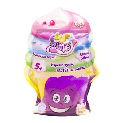 Слайм Danko Toys Fluffy Slime у банці фіолетовий (рос) 500 г FLS-02-01 фото 1