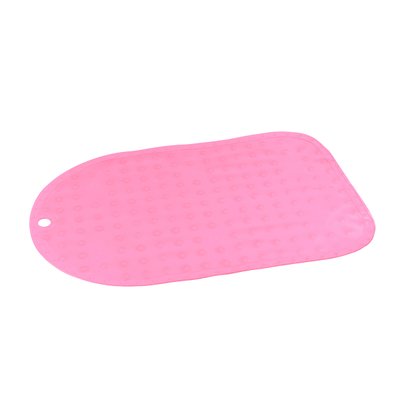 Протиковзкий килимок у ванну для купання малюка 70х35 см рожевий фото 1