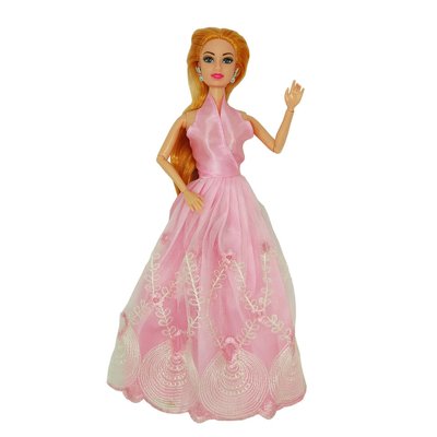 Класична лялька Jessica висота 29 см у рожевій пишній сукні A629-L83-6 фото 1