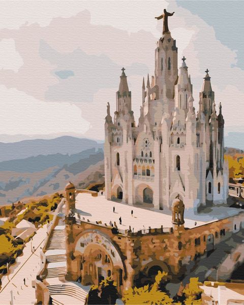 Картина за номерами BrushMe "Храм Святого Серця. Барселона" 40х50см BS52466 фото 1