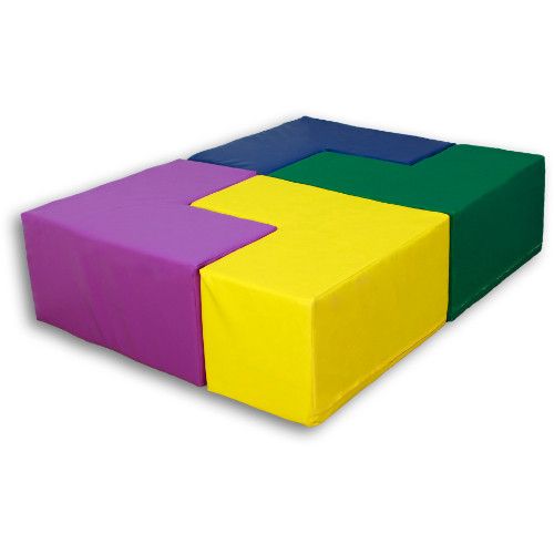 Комплект дитячих меблів з м'яких блоків Tia Геометрія 4 елементи фото 3