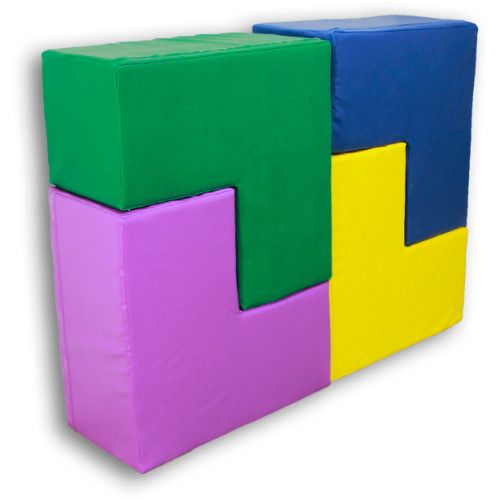 Комплект дитячих меблів з м'яких блоків Tia Геометрія 4 елементи фото 4
