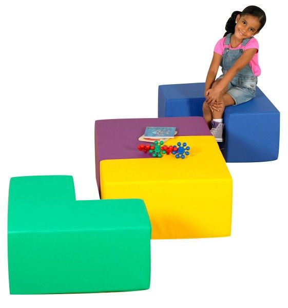 Комплект дитячих меблів з м'яких блоків Tia Геометрія 4 елементи фото 5