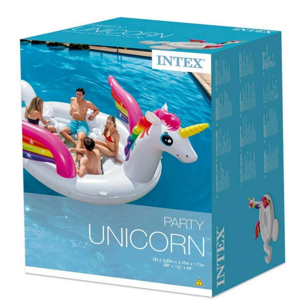 Надувной плот Intex для плавания Единорог 503х335х173 см 57266 фото 6