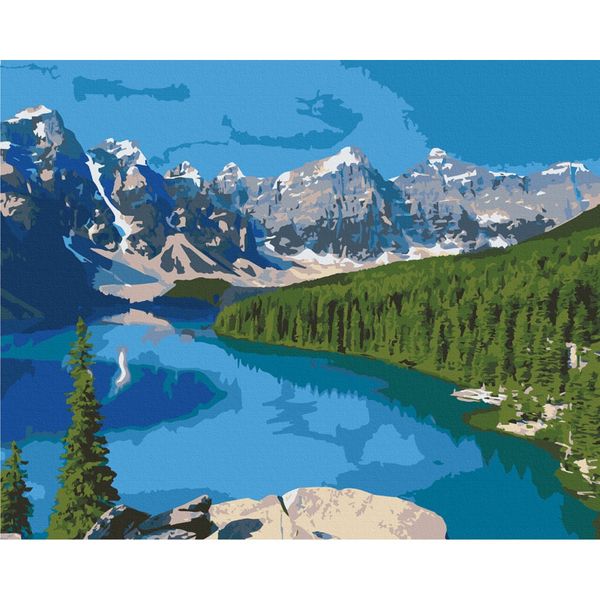 Картина за номерами Art Craft "Озеро Марейн, Канада" 40х50см 10587-AC фото 1