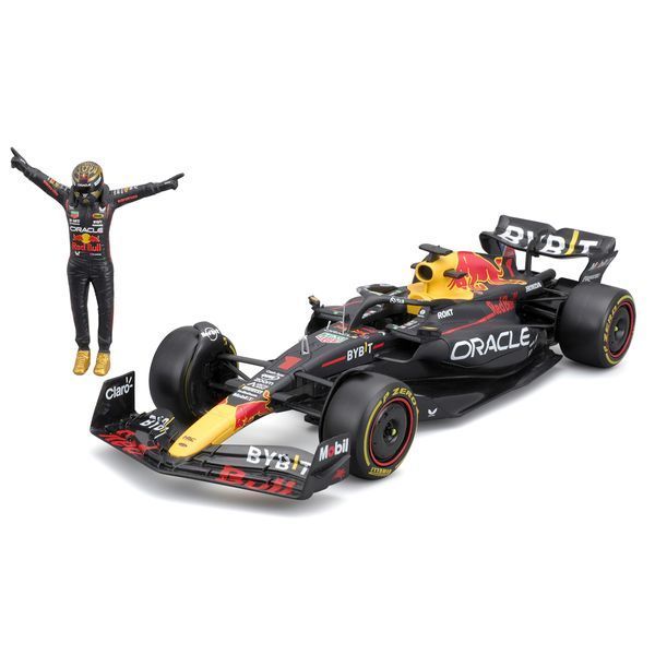 Колекційна модель Bburago Формула 1 Red Bull Racing RB19, з фігуркою, масштаб 1:24, чорний 18-28036 фото 3