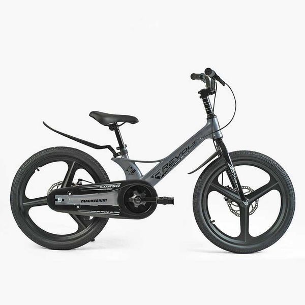 Велосипед підлітковий двоколісний 20" CORSO Revolt магнієва рама сріблястий MG-20967 фото 2