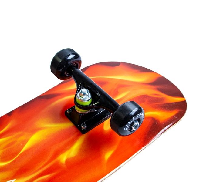 Дитячий скейтборд (Скейт) для початківців дерев'яний Scale Sports "Fire" фото 3