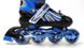 Роликовые коньки детские раздвижные 29-33 Power Champs Blue с подсветкой колеса фото 4