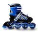Роликовые коньки детские раздвижные 29-33 Power Champs Blue с подсветкой колеса фото 3