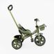Детский трехколесный велосипед 10" Best Trike колеса EVA стальная рама световые и звуковые эффекты хаки укр BS-70240 фото 2